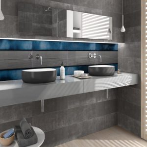 LOSA CERAMICA ESPAÑOLA PARA PARED ES. HAYDEN SILVER 20X60 .1,08 m2 .9 PIEZAS (PRECIO POR CAJA)