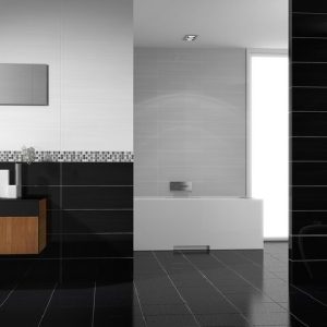 LOSA CERAMICA ESPAÑOLA CREA NEGRO 31.6X60 CM 1.52 M2 8PZ (PRECIO POR CAJA)