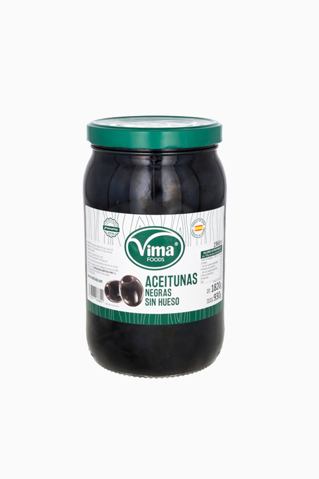 Aceituna – negra – Vima – sin hueso 1820g