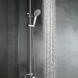 BDS008 CONJUNTO DE DUCHA MONOMANDO SINTRA CROMO 88CM X 124CM