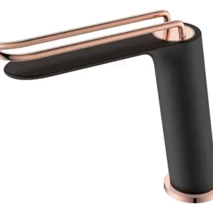 BDH0410NOR MONOMANDO LAVABO BELICE NEGRO ORO ROSA