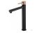 MONOMANDO LAVABO ALTOS MILOS STICK NEGRO ORO ROSA BDYS045-3NOR